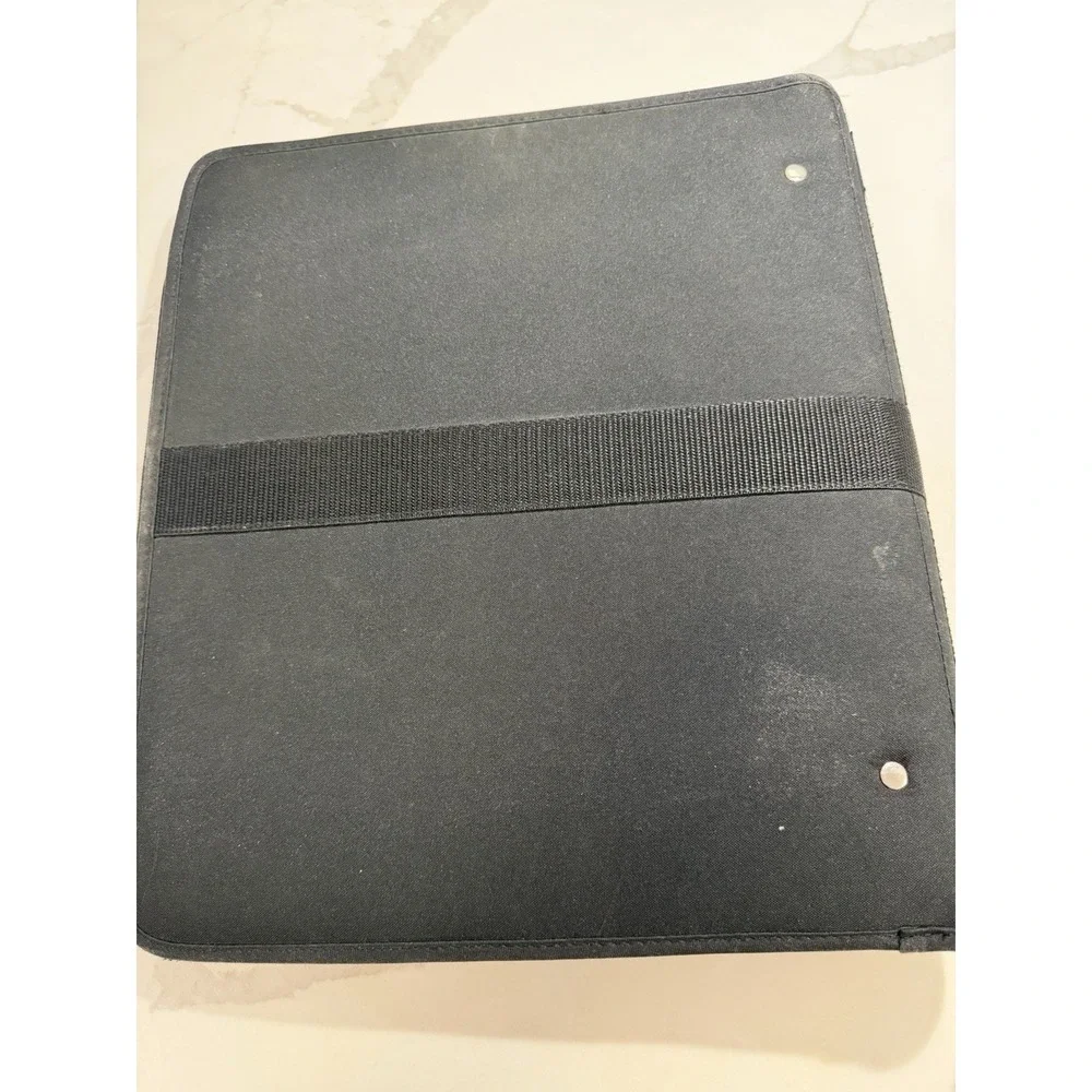 Mead Five Star Vintage Full Zip Around Binder Black 3 Ring Pockets Y2K